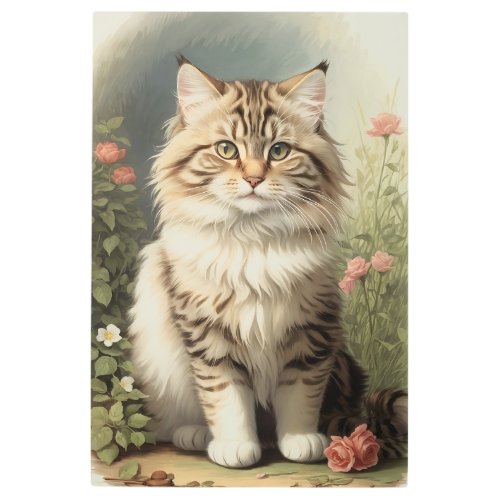 Siberian Cat Metal Print