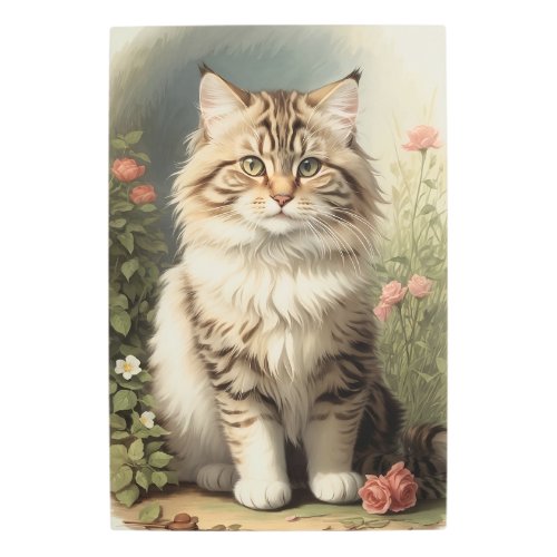 Siberian Cat Metal Print