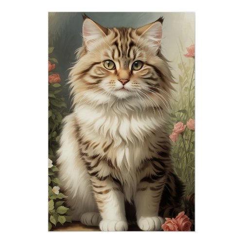 Siberian Cat Poster