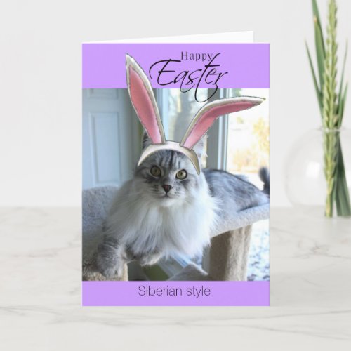 Siberian Easter Wishes to You greeting card Holiday Card