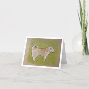 Siberian Huskie Thank You Card