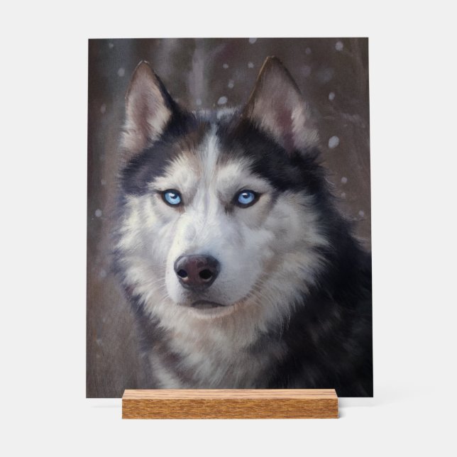 Siberian Husky Acrylic Sign (Front)