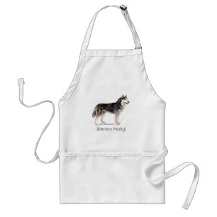 Siberian Husky! Adult Apron