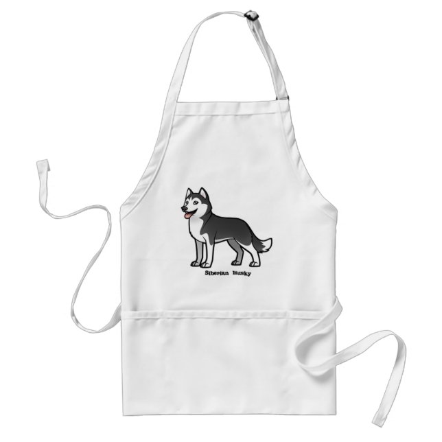 Siberian Husky Adult Apron (Front)