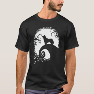 Siberian Husky And Moon Halloween T-Shirt