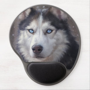 Siberian Husky Art Gel Mouse Pad