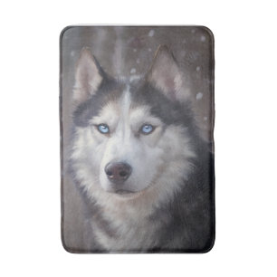 Siberian Husky Bath Mat