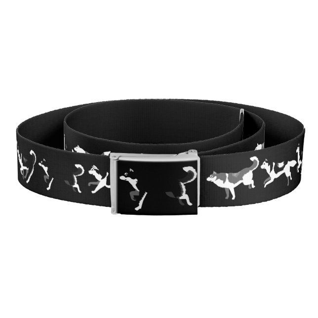 Siberian Husky Belt Stylish Alaskan Malamute Belts (Coil)