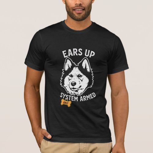 Siberian husky Big dog Armed T_Shirt