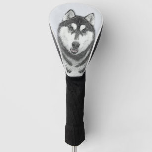 Siberian husky golf head cover Clearance