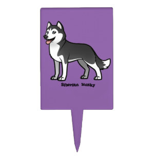Siberian Husky Cake Topper