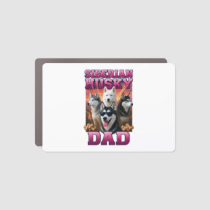 Siberian Husky Car Magnet