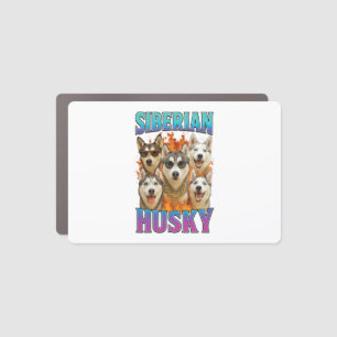 Siberian Husky  Car Magnet