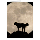 Siberian Husky Card Malamute Wolf Dog Card (Front)