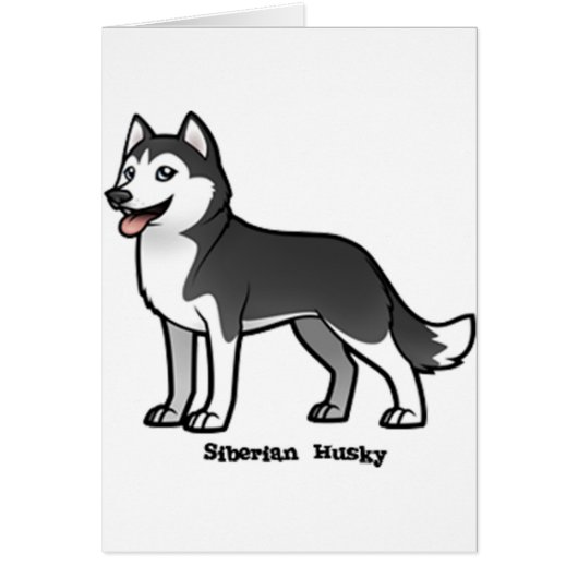 Siberian Husky Cards (Front)