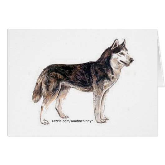 Siberian Husky! Cards (Front Horizontal)