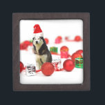 Siberian Husky Christmas with Ornament  Gift Box<br><div class="desc">Siberian Husky Christmas with Ornament  Gift Box</div>