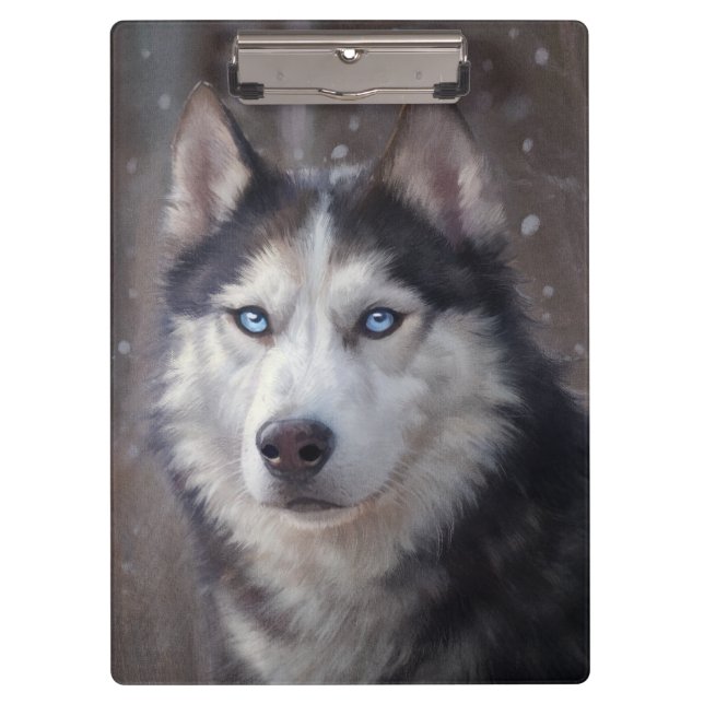 Siberian Husky Clipboard (Front)