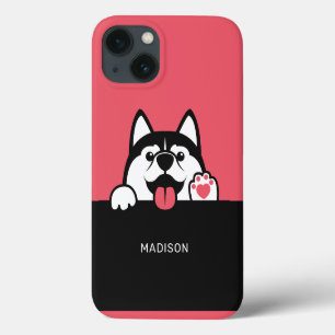 Siberian Husky custom name & color phone cases