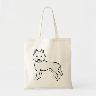 Siberian Husky Cute Cartoon Dog Tote Bag