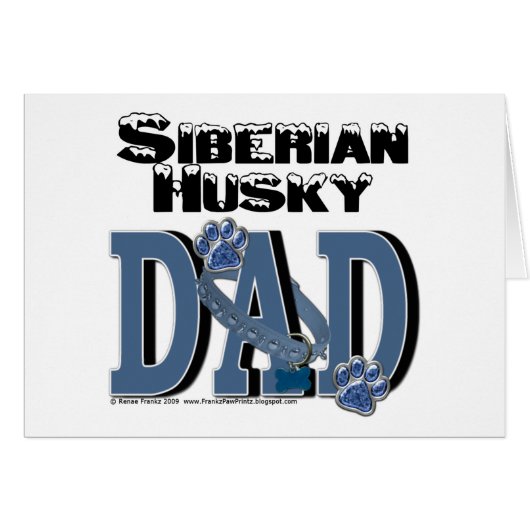 Siberian Husky DAD Cards (Front Horizontal)
