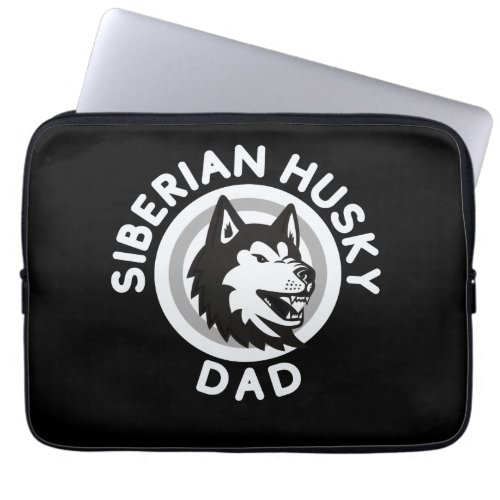 Siberian Husky Dad Dog Dad Gift Laptop Sleeve