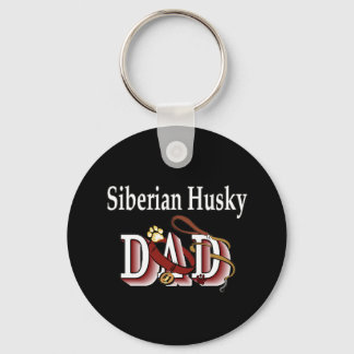 siberian husky dad Keychain