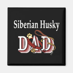 siberian husky dad Magnet