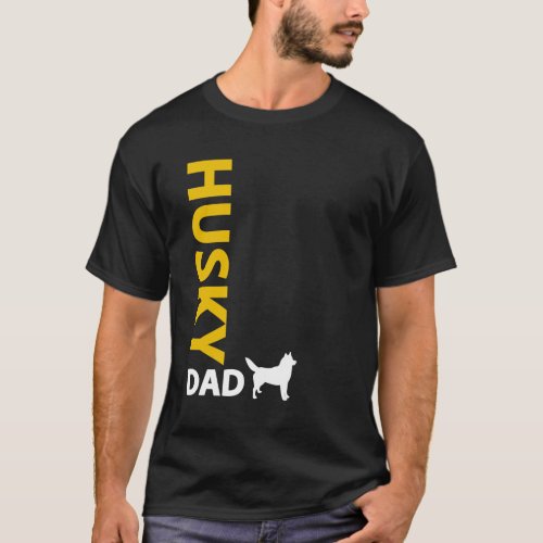 Siberian Husky Dad T_Shirt