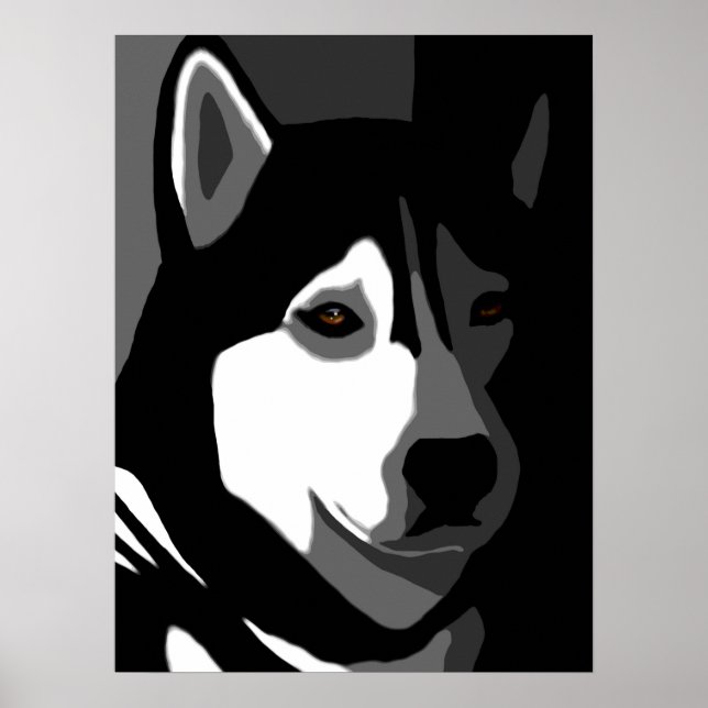 Siberian Husky Dog 162 Poster (Front)