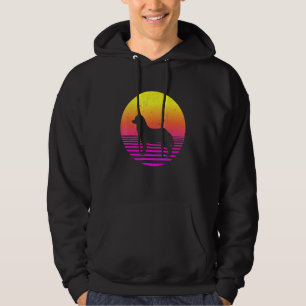 Siberian Husky Dog 70s 80s Vintage Retro Siberian  Hoodie