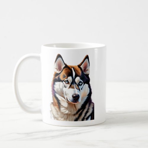 Siberian Husky Dog Animal Clipart Coffee Mug
