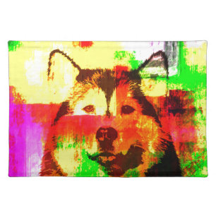 Siberian Husky Dog Art Placemat