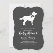 Siberian Husky Dog Baby Shower Gender Neutral Invitation (Front)
