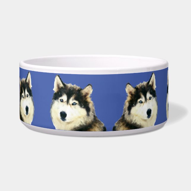 Siberian Husky Dog Bowl (Front)