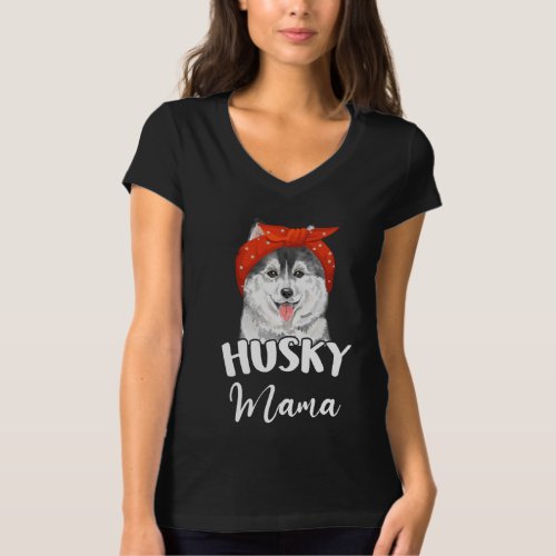 Siberian Husky Dog Breed Mom Gift T_Shirt