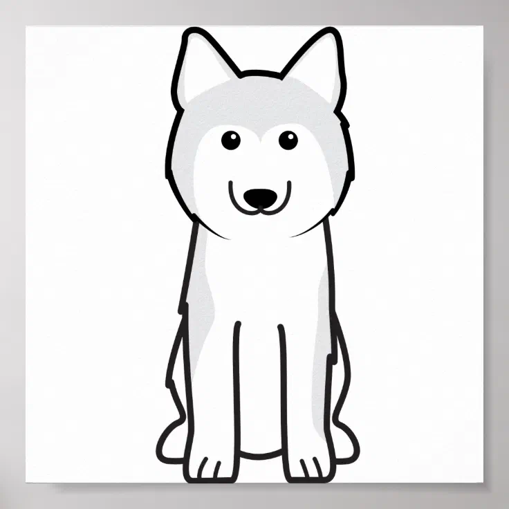 easy drawings of huskies