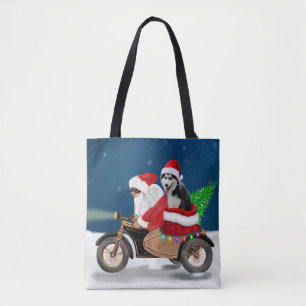 Siberian Husky Dog Christmas Santa Claus    Tote Bag
