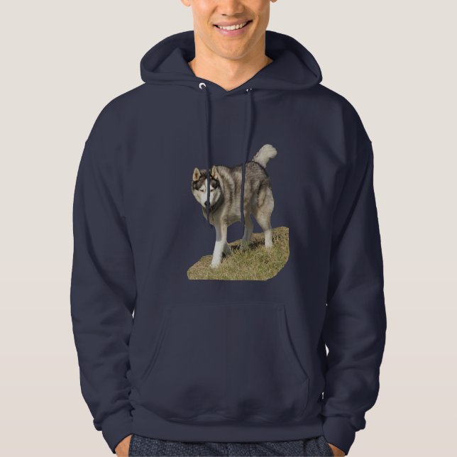Siberian Husky Dog Hoodie (Front)