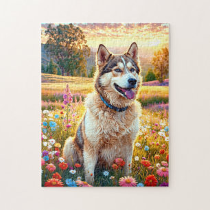 Siberian Husky Dog Jigsaw Puzzle