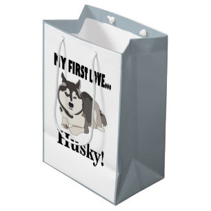 Siberian Husky Dog Lover  Medium Gift Bag
