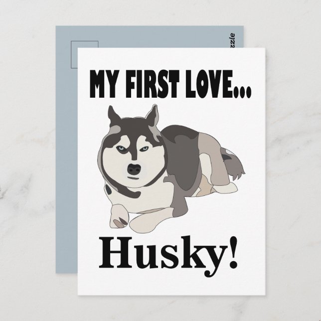 Siberian Husky Dog Pet Siberian Husky Postcard (Front/Back)