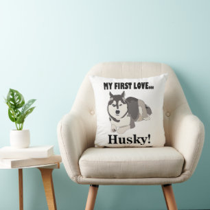 Siberian Husky Dog Pet Siberian Husky Throw Pillow