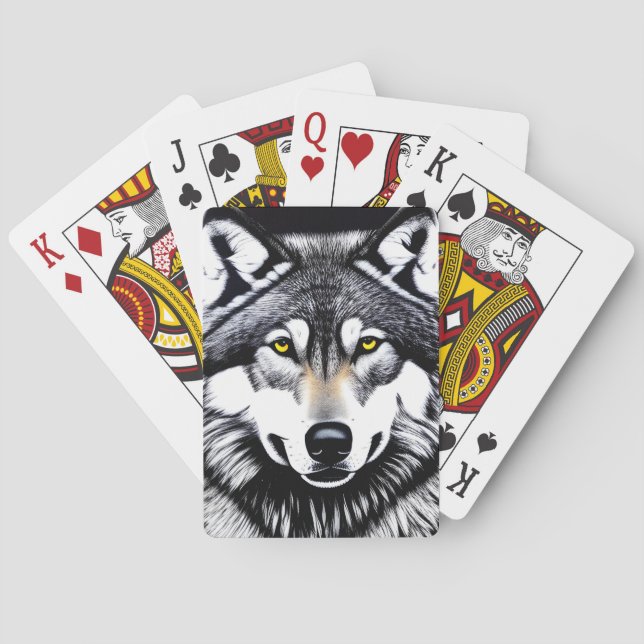 Siberian Husky Dog Poker Cards (Back)