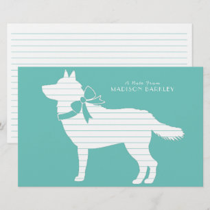 Siberian Husky Dog Puppy Malamut Stationery