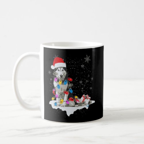 Siberian Husky Dog Santa Christmas Dog Lovers Xmas Coffee Mug