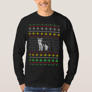 Siberian Husky Dog Ugly Christmas Cute Siberian H T-Shirt
