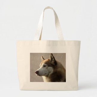 Siberian Husky Dogs Large Tote Bag