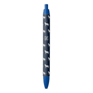 Siberian Husky Dogs Pattern Monogrammed Pen