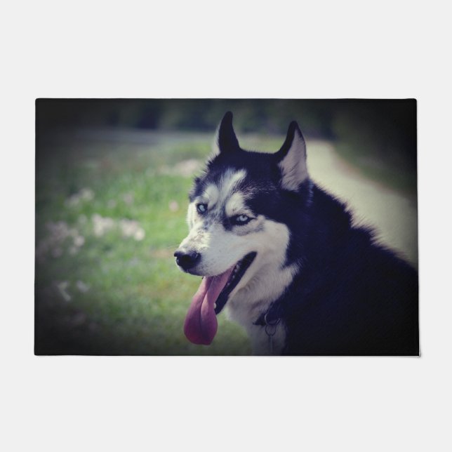 Siberian Husky Doormat (Front)